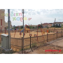 Νέα Πιστοποιημένη παιδική χαρά με φωτισμό