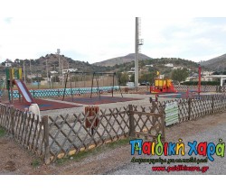 Εκσυγχρονισμός παιδικής χαράς με ελαστικό δάπεδο EPDM και όργανα (πρότυπο ΕΝ1176:2017 , ΕΝ1177:2018) στα Δωδεκάνησα