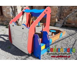 Αμμοδόχος "φορτηγό" με στοιχεία HPL 