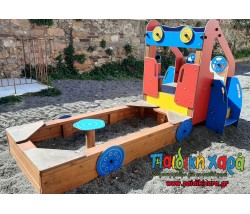 Αμμοδόχος "φορτηγό" με στοιχεία HPL 