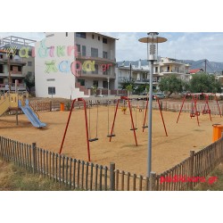 Νέα Πιστοποιημένη παιδική χαρά με φωτισμό