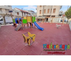 Ανακαίνιση παιδικής χαράς στον Δήμο Καλαβρύτων Νομού Αχαίας με δάπεδο EPDM