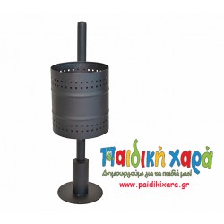 Επιστύλιος μεταλλικός κάδος μονός (απορριμματοδέκτες)