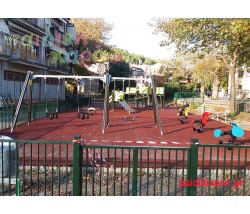 Μεταλλική περίφραξη παιδικής χαράς ίσια