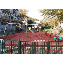 Μεταλλική περίφραξη παιδικής χαράς ίσια