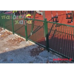 Μεταλλική περίφραξη παιδικής χαράς ίσια